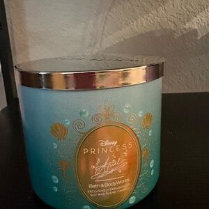 Bath and Body Works Disney Princess Ariel Candle. Burned once.